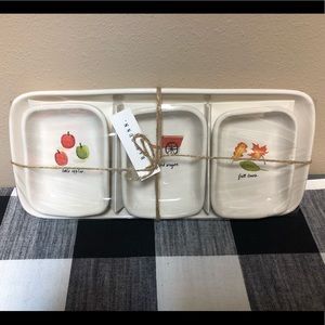 Rae Dunn fall trinket trays